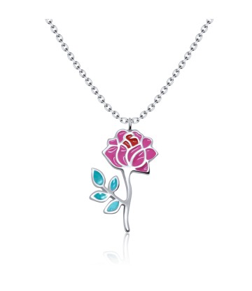 Gently Rose Silver Necklace SPE-3368 (CO5+CO14+CO15)